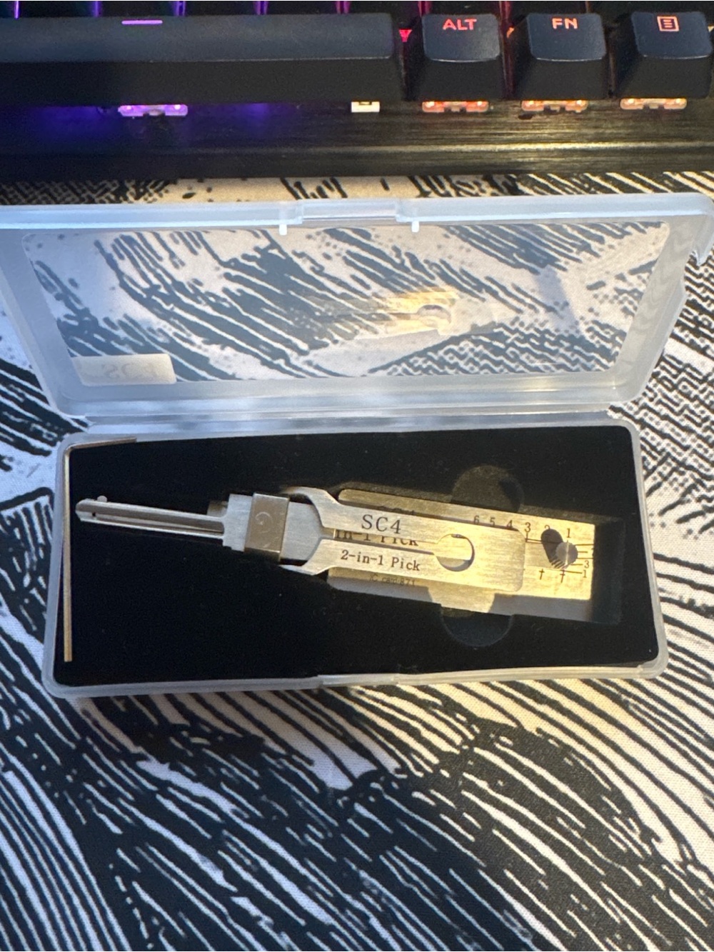 SC4 2-in-1 Silver Lock Pick Tool